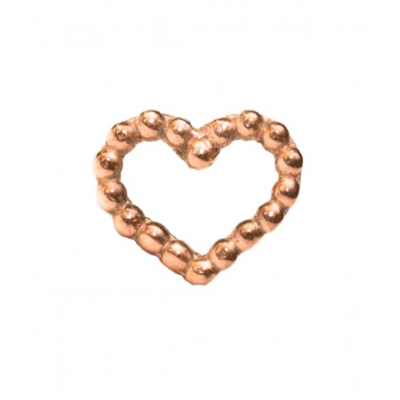 Σκουλαρίκια Καρδιά Ασήμι 925 σε Ρόζ Χρυσό χρώμα